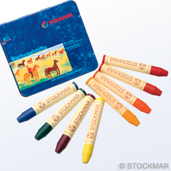 Stockmar-8色蠟筆(華得福配色)(鐵盒)