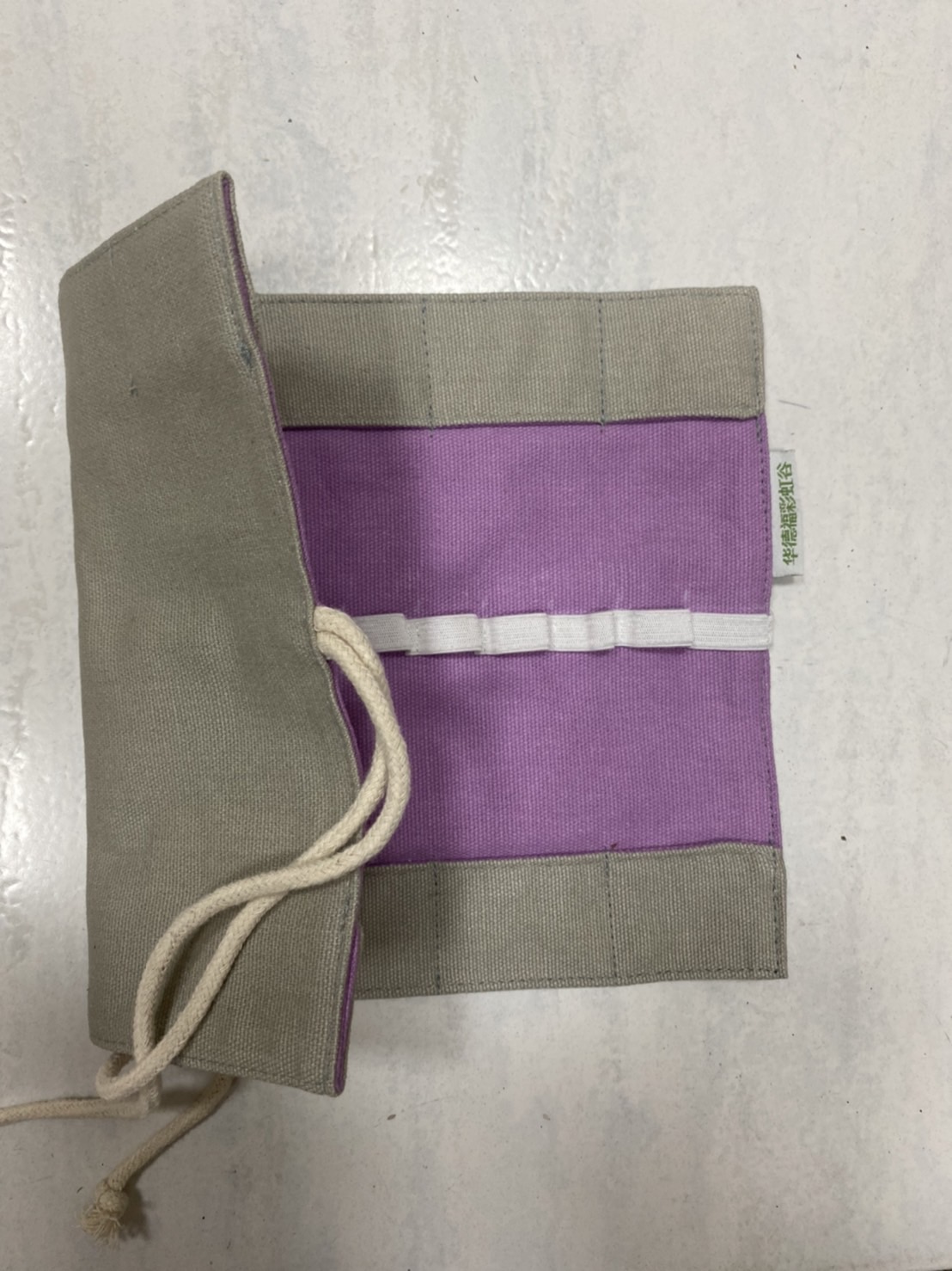 蠟磚蠟筆袋(灰紫色)F-009